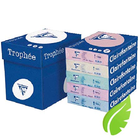Carton de 5 ramettes de papier CLAIRALFA 80g A4 assorties – Pastel