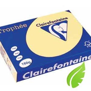 Ramette 250 feuilles Clairalfa 160g A4 – Couleur intensive  – jaune