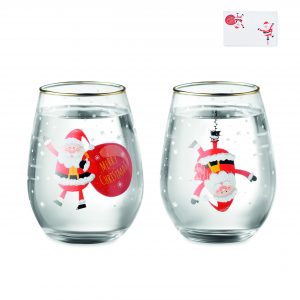 Set de 2 verres de Noël