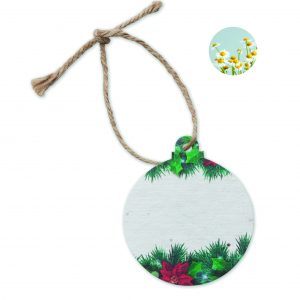 Décoration en papier semences