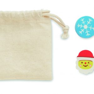 Set de 4 gommes de Noël