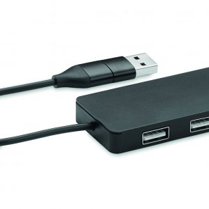 Hub USB 3 ports avec câble 20cm