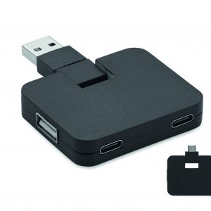 Hub USB 4 ports et câble 20cm