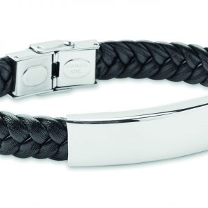 Bracelet tressé en simili cuir