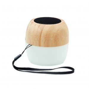 Haut-parleur sans fil en bambou
