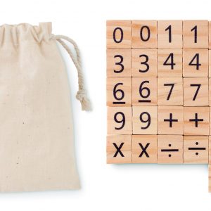 Jeu de comptage éducatif en bois