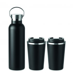 Set double paroi en acier inox