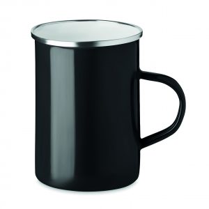 Tasse en métal couche d'émail