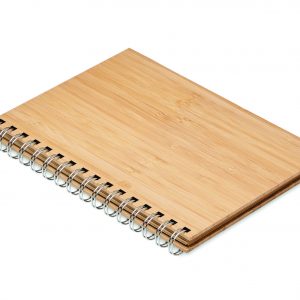 Carnet à spirale A5 en bambou
