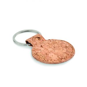 Porte-clés rond en liège