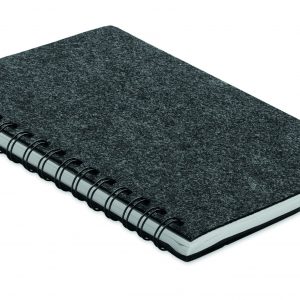 Carnet A5 couv.en feutre RPET