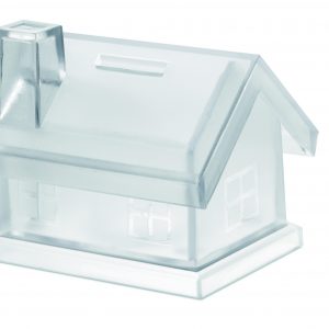 Tirelire maison plastique