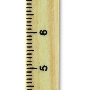 Stylo bille - règle en bois