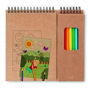 Set de coloriage avec bloc