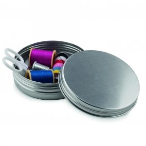 Set de couture boîte ronde