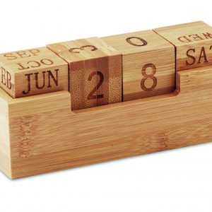 Calendrier en bambou