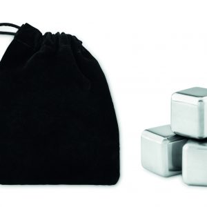 Set 4 glaçons en acier inox