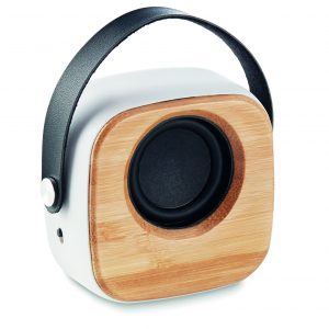 Haut-parleur 3W façade bambou