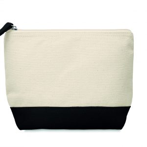 Trousse en coton bicolore