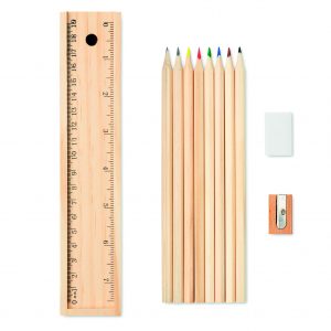 Set de 12 crayons en bois