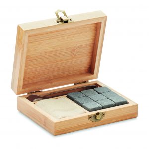 Set whisky avec boîte bambou